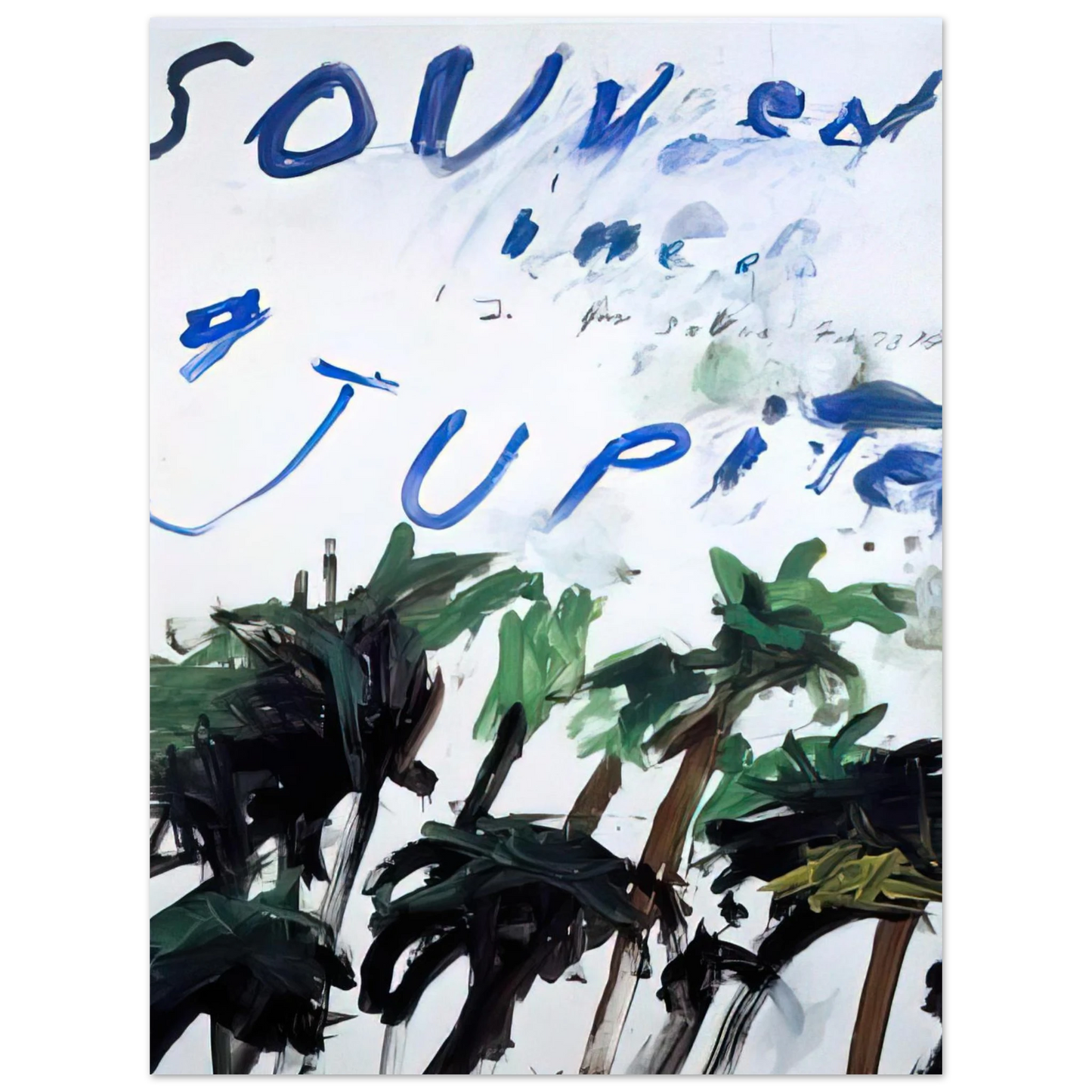 Cy Twombly - Souvenir  75x100 cm / 30x40inches Fine Art Poster