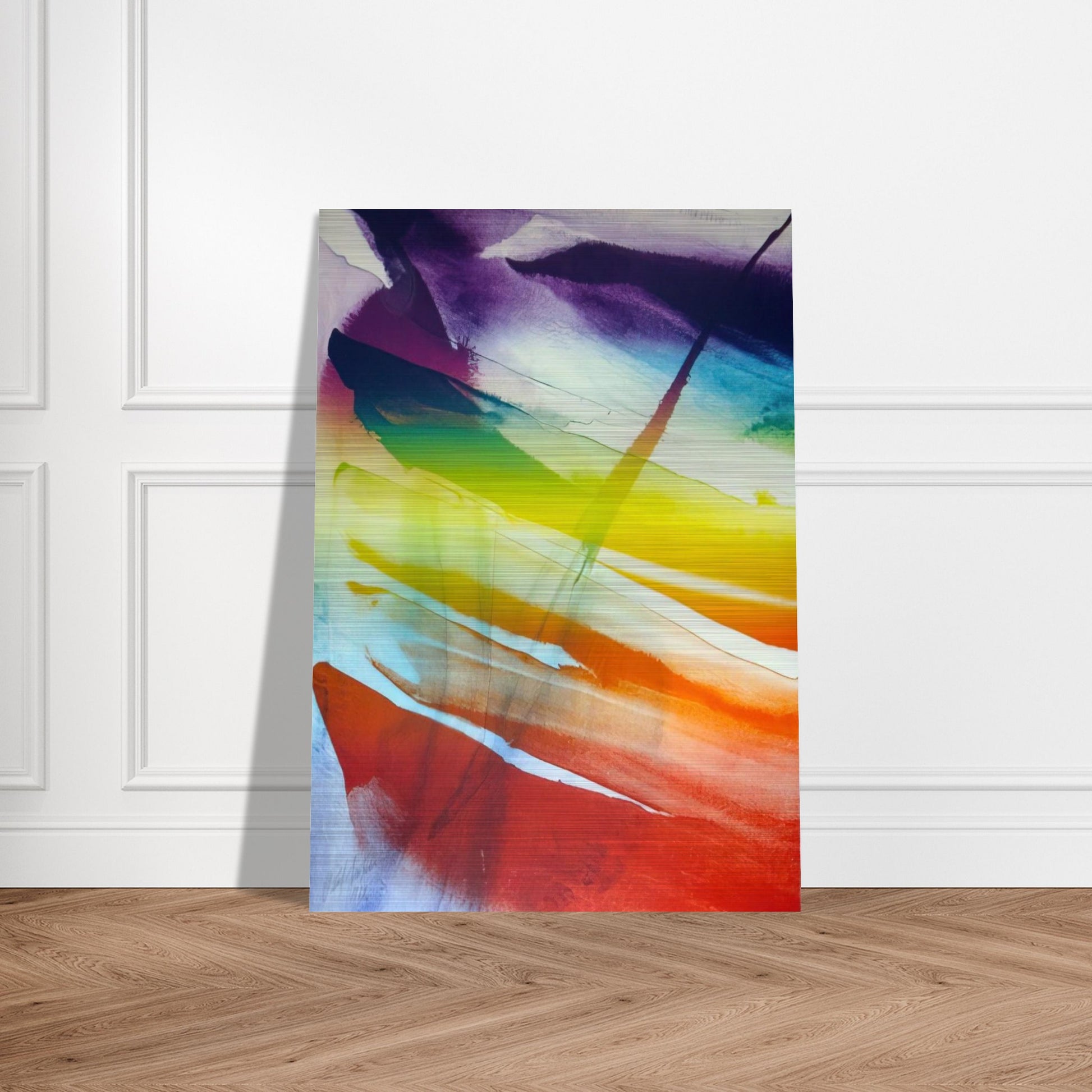 Phenomena Franklin's Kite - 1974 - Paul Jenkins Brushed Aluminum Print - 70x100 cm / 28x40 inches | Paul Jenkins Aluminum Print | Paul Jenkins Prints