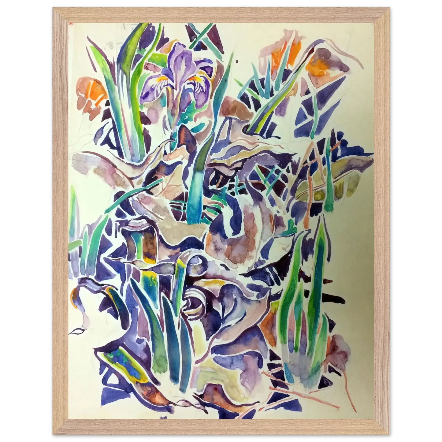 Walter Inglis Anderson - Walter Anderson Wall art - A1 (59.4 x 84.1  cm) - Premium Wooden Framed Poster With Fine Art Paper - Black frame