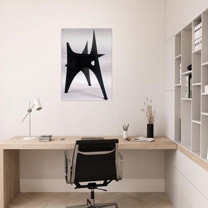TROIS PICS INTERMEDIATE MAQUETTE 1967 - Alexander Calder Brushed Aluminum Print - 70x100 cm / 28x40 inches | Alexander Calder Aluminum Print | Alexander Calder Prints