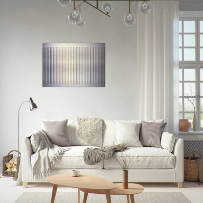 Color Needles - 1984 - Gene Davis Brushed Aluminum Print - 70x100 cm / 28x40 inches | Gene Davis Aluminum Print | Gene Davis Prints