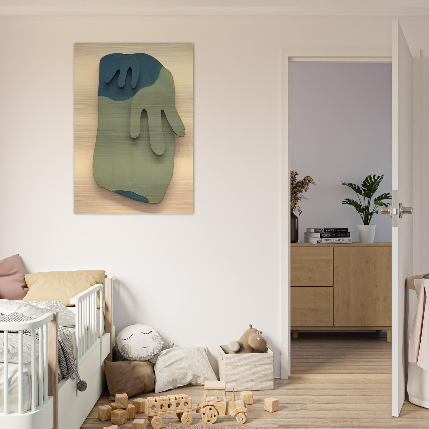 Tete Paysage - Jean Arp Brushed Aluminum Print - 70x100 cm / 28x40 inches | Jean Arp Aluminum Print | Jean Arp Prints