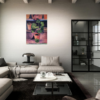 POT OF GERANIUMS 1912 - Henri Matisse Brushed Aluminum Print - 70x100 cm / 28x40 inches | Henri Matisse Aluminum Print | Henri Matisse Prints