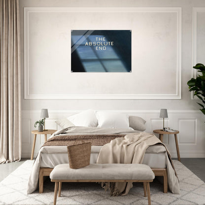 THE ABSOLUTE END 1982 - Edward Ruscha Acrylic Print - 70x100 cm / 28x40″ inches | Edward Ruscha Wall Art | Edward Ruscha Prints