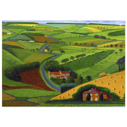 David Hockney - David Hockney Brushed Aluminum Print - 70x100 cm / 28x40 inches | David Hockney Aluminum Print | David Hockney Prints