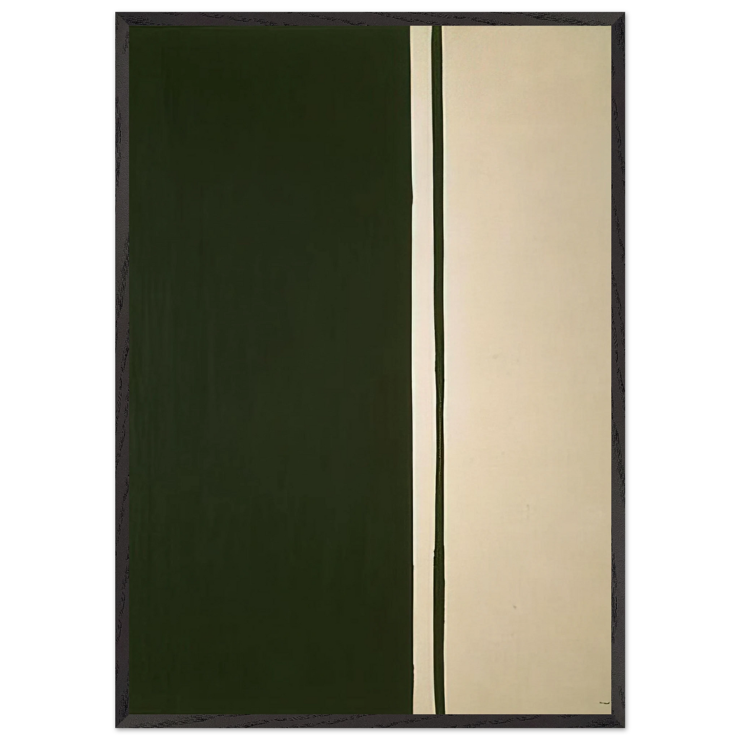 Black Fire I - Barnett Newman 70x100 cm / 28x40 inches Framed Art Print – Black Wooden Frame