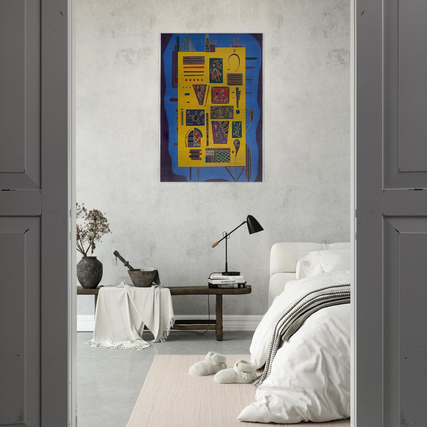 CONGLOMERAT 1943 - Wassily Kandinsky Brushed Aluminum Print - 70x100 cm / 28x40 inches | Wassily Kandinsky Aluminum Print | Wassily Kandinsky Prints