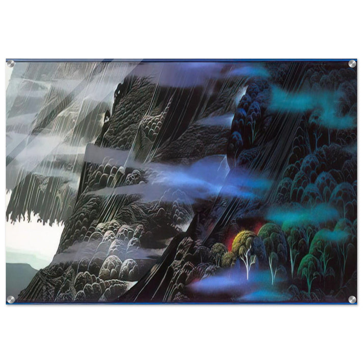 Emerald Coast - Eyvind Earle Acrylic Print - 70x100 cm / 28x40″ inches