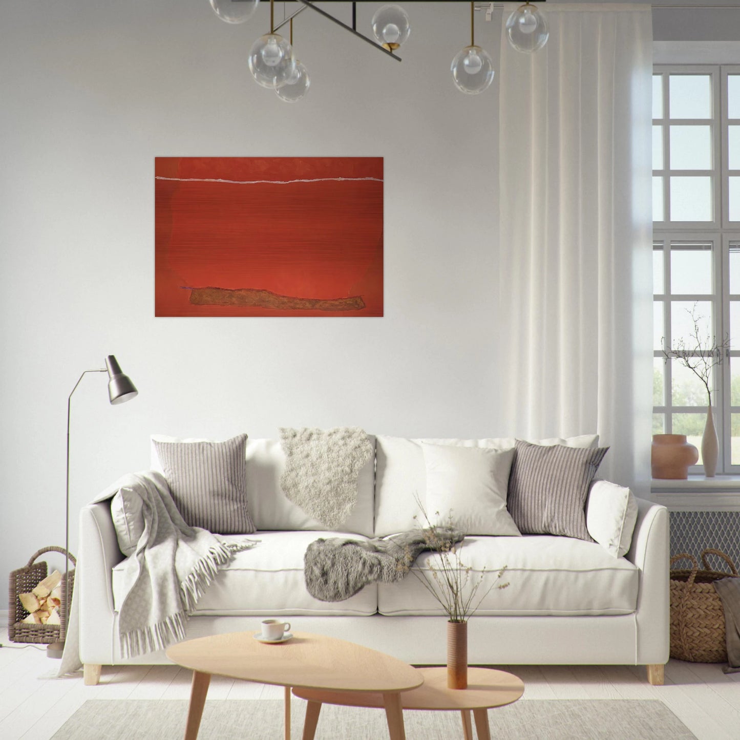 Infinity Field, Lefkada Series - Color Field Painting - Theodoros Stamos Brushed Aluminum Print - 70x100 cm / 28x40 inches | Theodoros Stamos Aluminum Print | Theodoros Stamos Prints