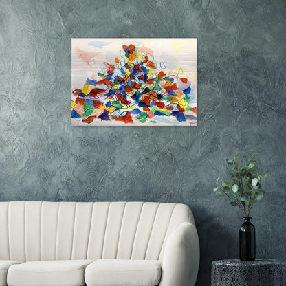 Color Abstraction - 1967 - Robert Goodnough Brushed Aluminum Print - 70x100 cm / 28x40 inches | Robert Goodnough Aluminum Print | Robert Goodnough Prints
