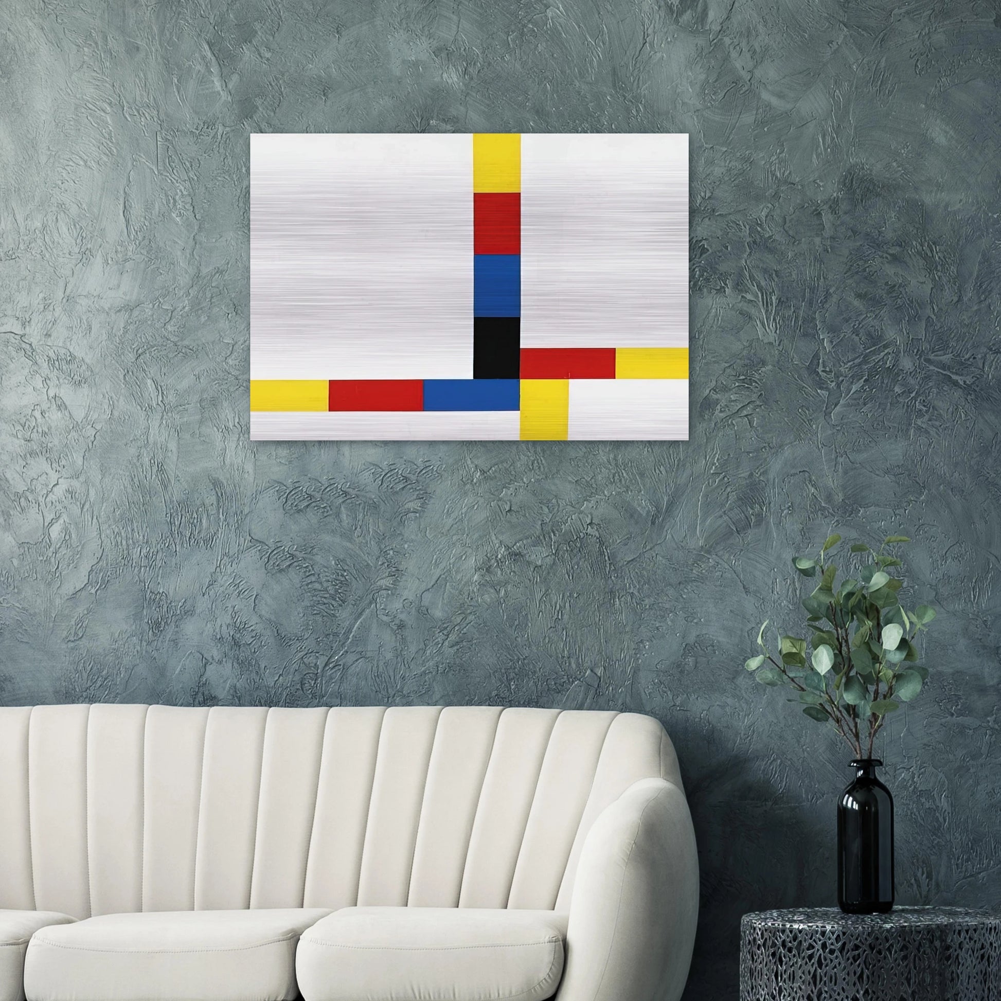 1-4 um excentrum IV - 1969 - Max Bill Brushed Aluminum Print - 70x100 cm / 28x40 inches | Max Bill Aluminum Print | Max Bill Prints