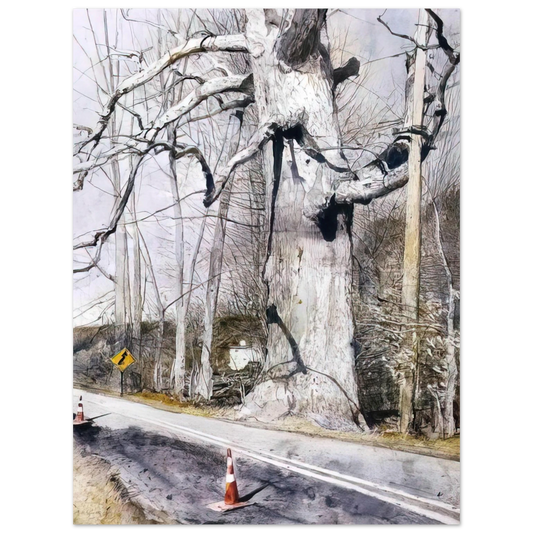 Andrew Wyeth - WALKING STICK Wall Art - 21x29.7 cm / 8x12" - Fine Art Poster-canvas - -