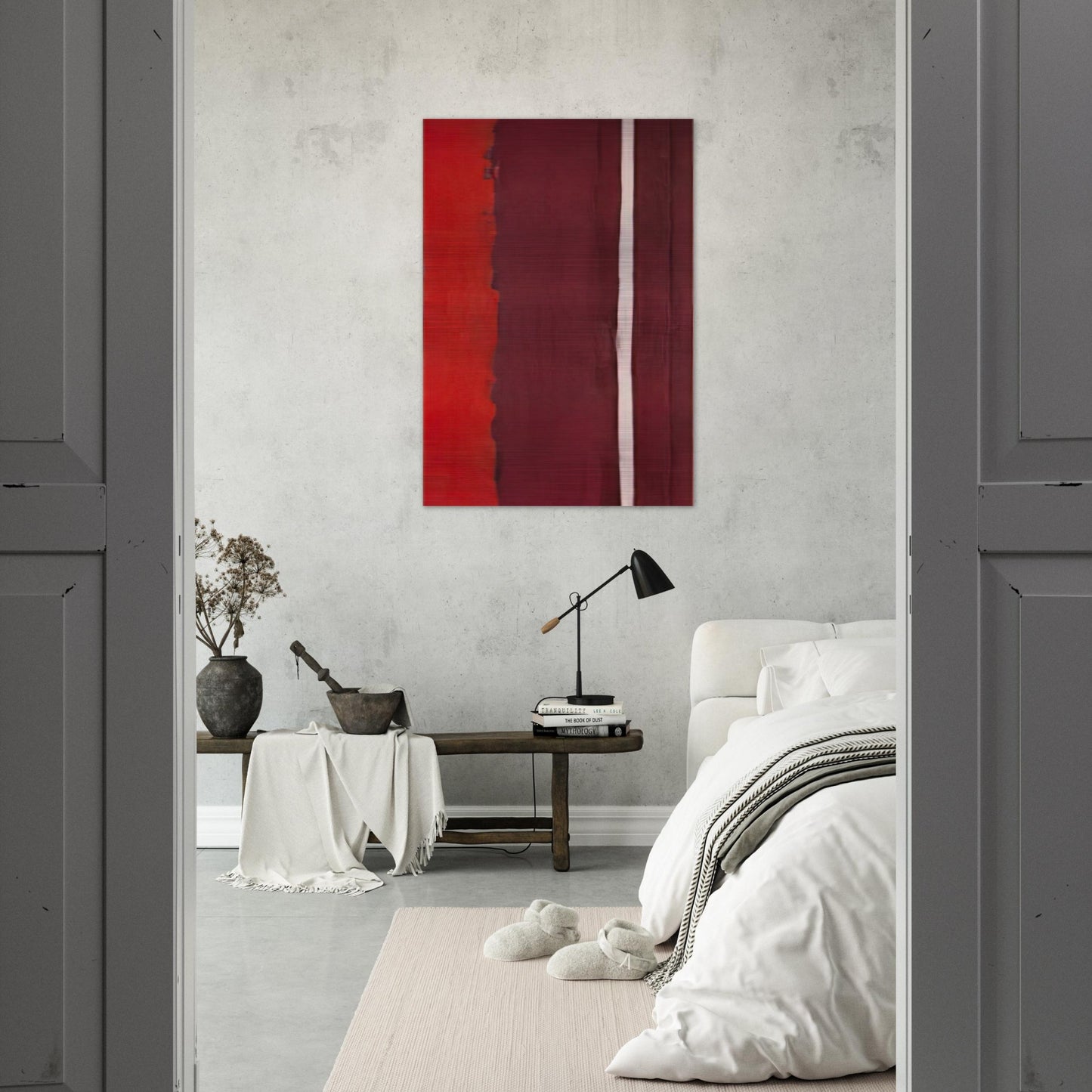 Untitled I - Barnett Newman Brushed Aluminum Print - 70x100 cm / 28x40 inches | Barnett Newman Aluminum Print | Barnett Newman Prints