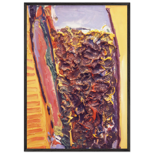 For Vincent Van Gogh - 1972 - Ronnie Landfield 70x100 cm / 28x40 inches Framed Art Print – Black Wooden Frame