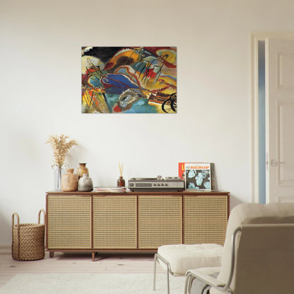 IMPROVISATION 30 CANNONS 1913 - Wassily Kandinsky Brushed Aluminum Print - 70x100 cm / 28x40 inches | Wassily Kandinsky Aluminum Print | Wassily Kandinsky Prints