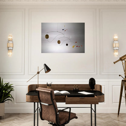 TRIPLE GONG 1948 - Alexander Calder Brushed Aluminum Print - 70x100 cm / 28x40 inches | Alexander Calder Aluminum Print | Alexander Calder Prints