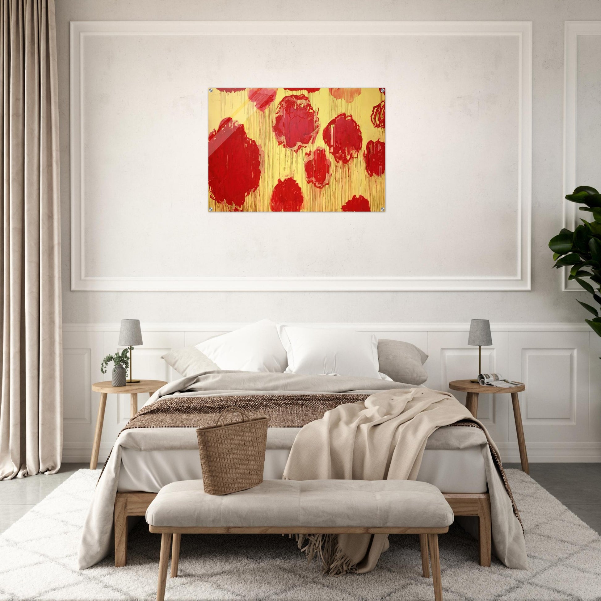 Untitled  Peonias series  - Cy Twombly Acrylic Print - 70x100 cm / 28x40″ inches