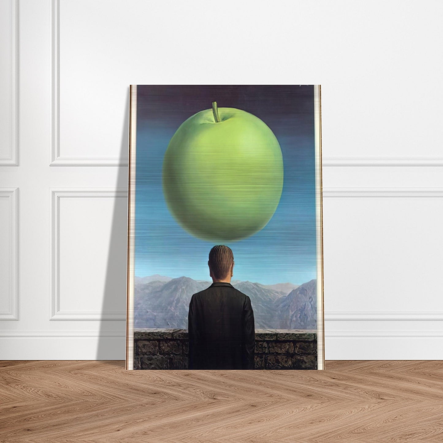 THE POSTCARD 1960 - Rene Magritte Brushed Aluminum Print - 70x100 cm / 28x40 inches | Rene Magritte Aluminum Print | Rene Magritte Prints
