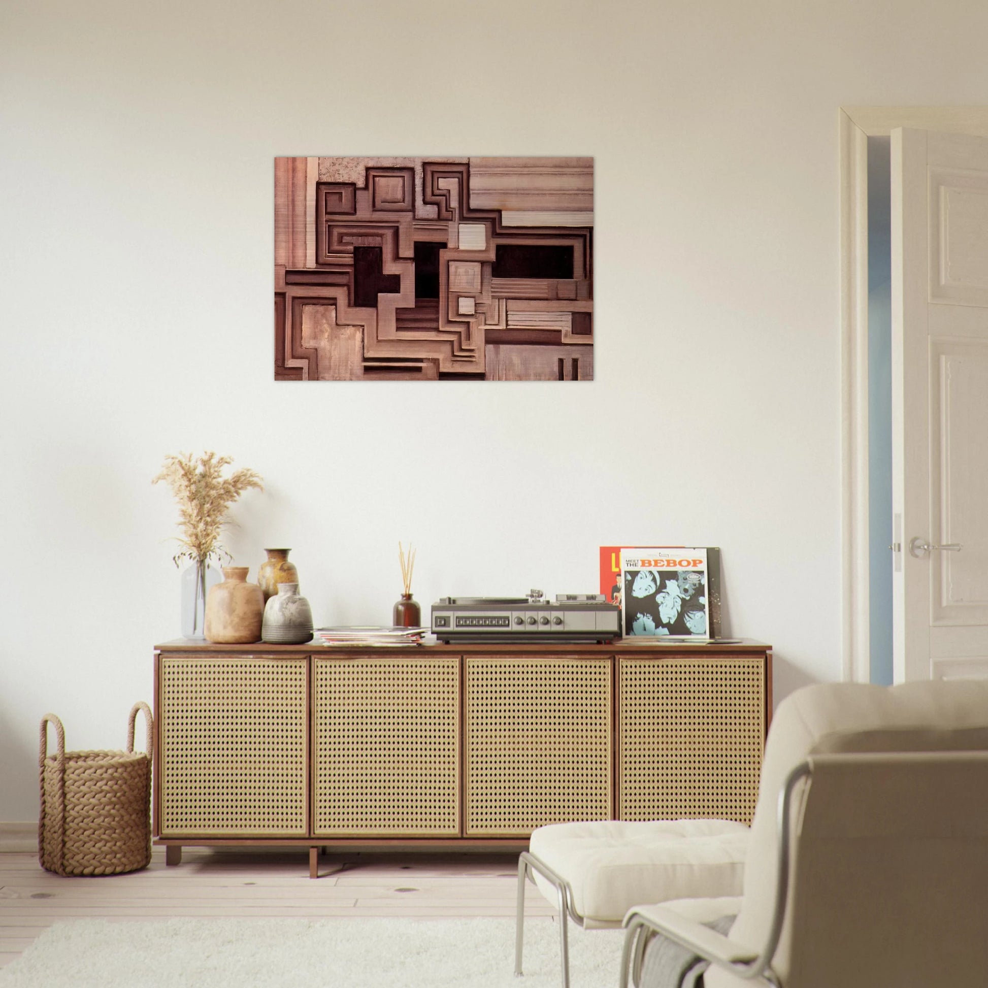 Two grays II - Frantisek Kupka Brushed Aluminum Print - 70x100 cm / 28x40 inches | Frantisek Kupka Aluminum Print | Frantisek Kupka Prints