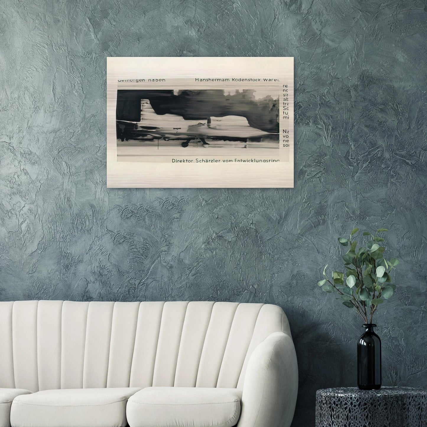 SCHARZLER 1964 - Gerhard Richter Brushed Aluminum Print - 70x100 cm / 28x40 inches | Gerhard Richter Aluminum Print | Gerhard Richter Prints