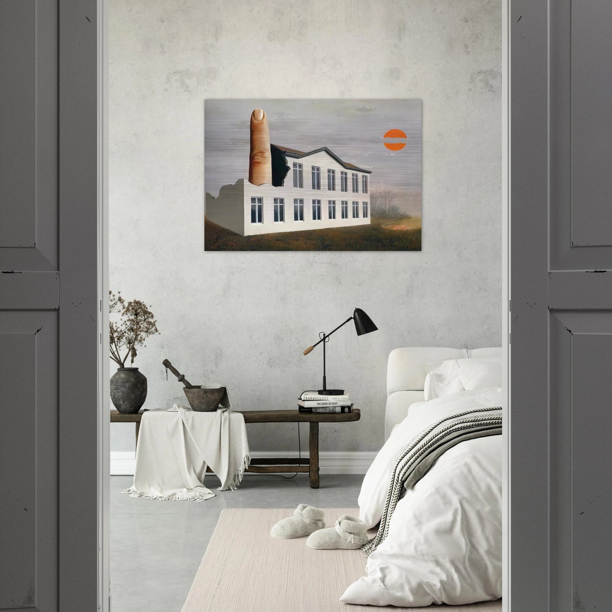 THE REVEALING OF THE PRESENT 1936 - Rene Magritte Brushed Aluminum Print - 70x100 cm / 28x40 inches | Rene Magritte Aluminum Print | Rene Magritte Prints