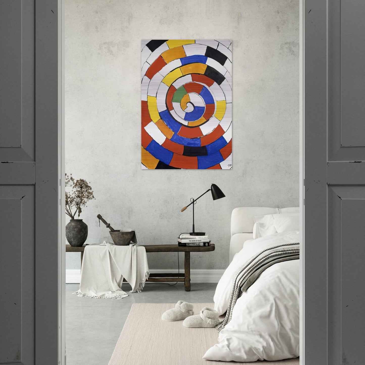 SPIRAL 1970 - Alexander Calder Brushed Aluminum Print - 70x100 cm / 28x40 inches | Alexander Calder Aluminum Print | Alexander Calder Prints