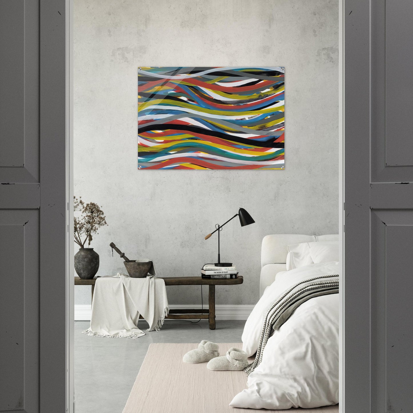 Untitled Ribbons - Sol LeWitt Acrylic Print - 70x100 cm / 28x40″ inches
