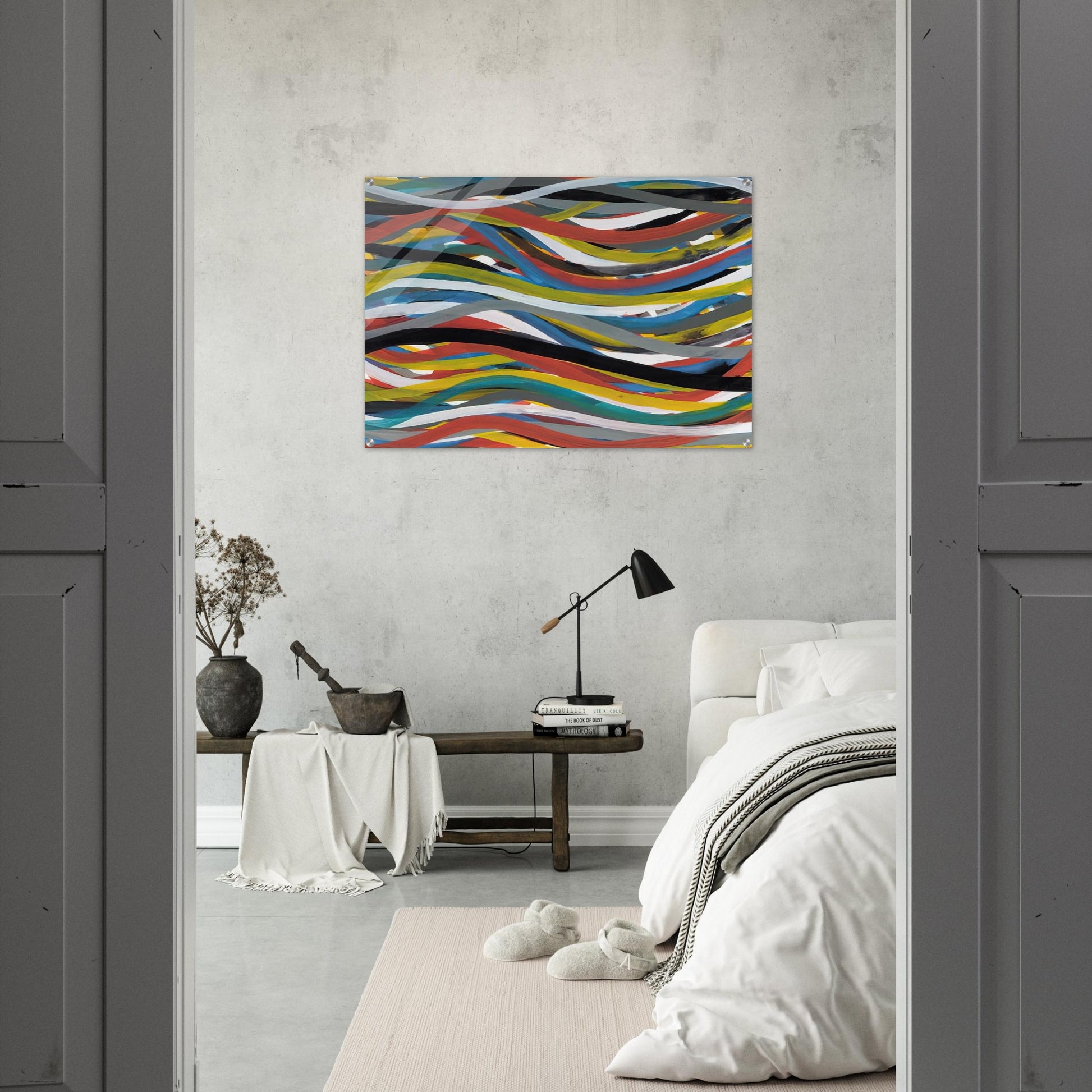 Untitled Ribbons - Sol LeWitt Acrylic Print - 70x100 cm / 28x40″ inches
