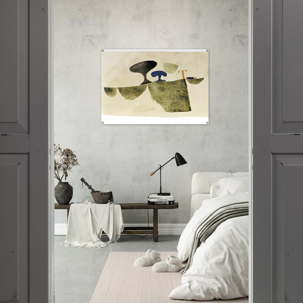 29.6.61 T - 1961 - Julius Bissier Acrylic Print - 70x100 cm / 28x40″ inches | Julius Bissier Wall Art | Julius Bissier Prints