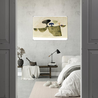 29.6.61 T - 1961 - Julius Bissier Acrylic Print - 70x100 cm / 28x40″ inches | Julius Bissier Wall Art | Julius Bissier Prints