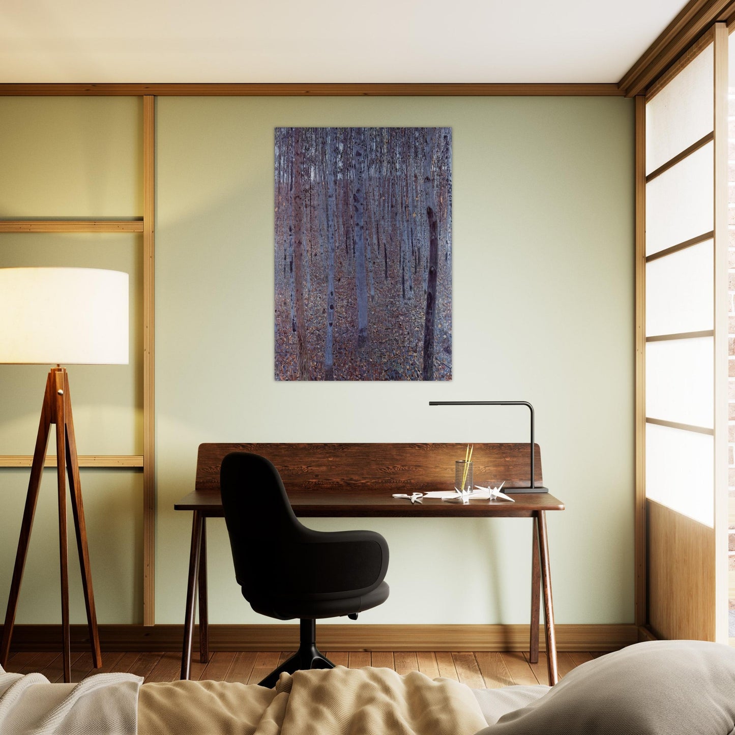 BUCHENHAIN - Gustav Klimt Brushed Aluminum Print - 70x100 cm / 28x40 inches | Gustav Klimt Aluminum Print | Gustav Klimt Prints