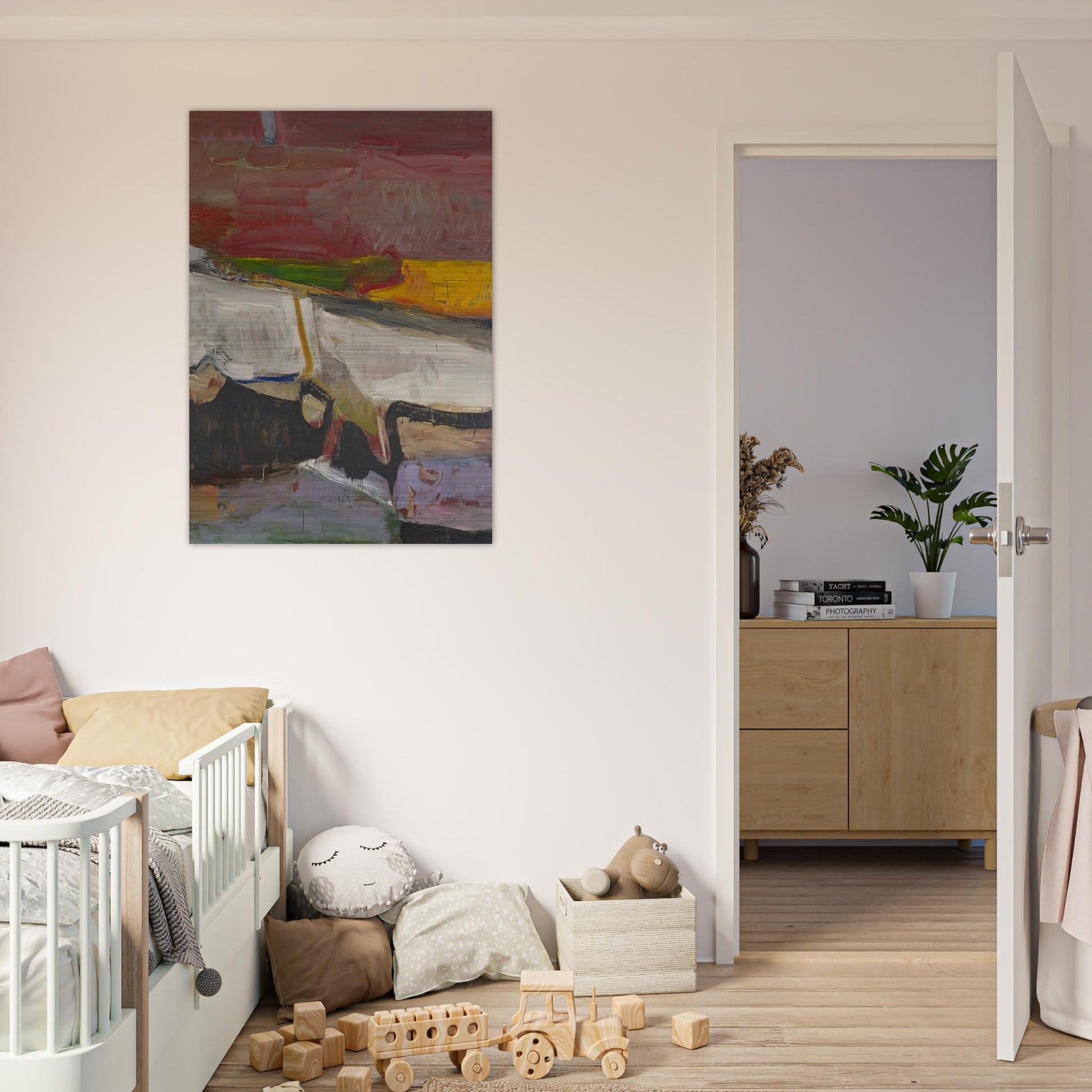 Berkeley #59 - Richard Diebenkorn Brushed Aluminum Print - 70x100 cm / 28x40 inches | Richard Diebenkorn Aluminum Print | Richard Diebenkorn Prints