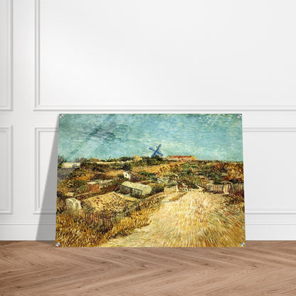 Vegetable Gardens in Montmartre - Vincent van Gogh Acrylic Print - 70x100 cm / 28x40″ inches