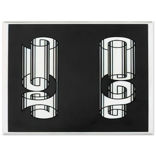 Josef Albers - ROLLED WRONGLY 1931  75x100 cm / 30x40inches Fine Art Poster