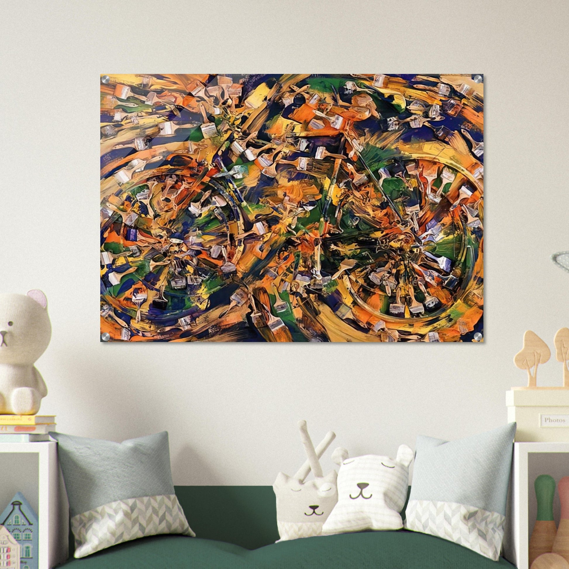 Wheels of Fortune - 1995 - Arman Acrylic Print - 70x100 cm / 28x40″ inches