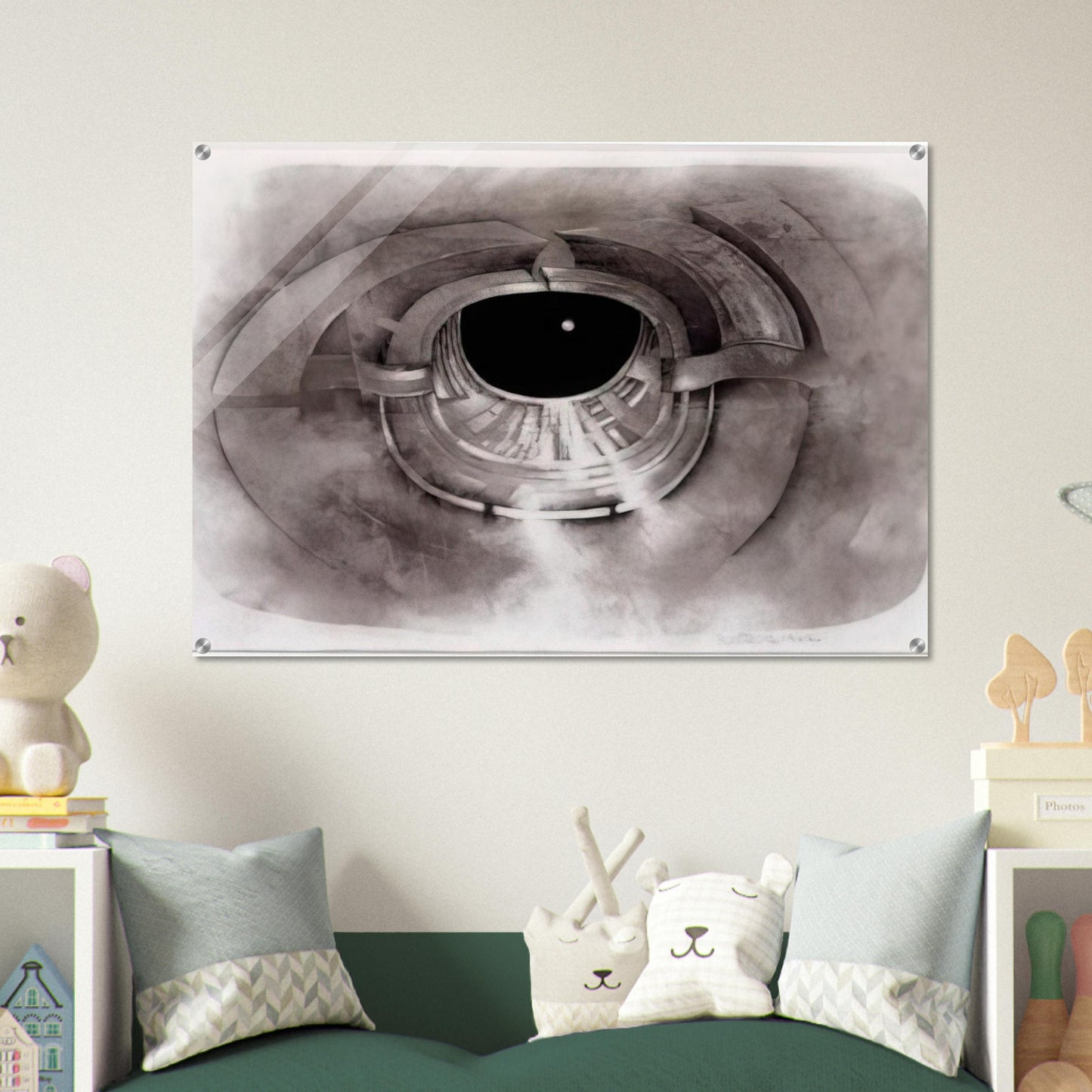 UNTITLED 1962 1 - Lee Bontecou Acrylic Print - 70x100 cm / 28x40″ inches | Lee Bontecou Wall Art | Lee Bontecou Prints