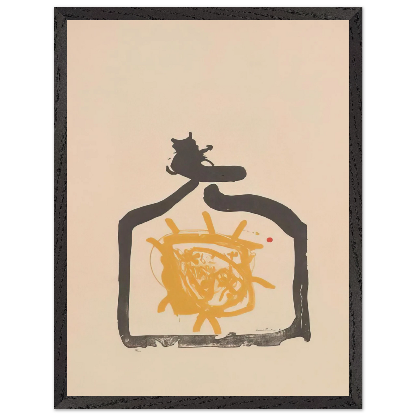 Helen Frankenthaler - May 26th Backwards - 1961 Wall art - 30x40 cm / 12x16 inches - Premium Wooden Framed Poster With Fine Art Paper-canvas - Wood frame