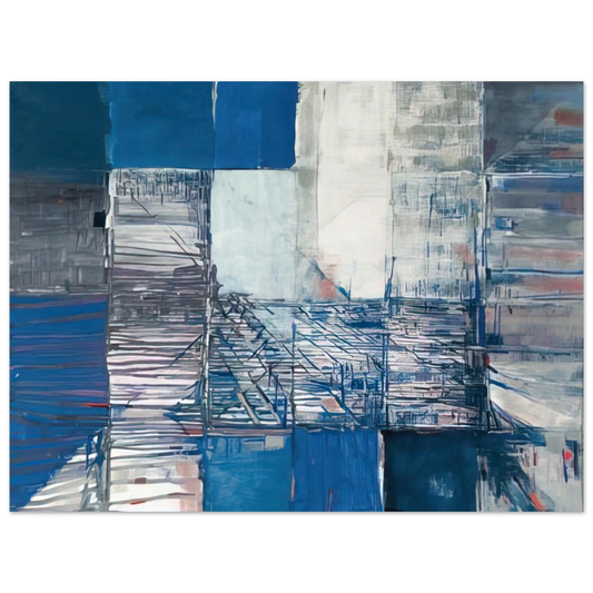Maria Helena Vieira da Silva - Dislocation du labyrinthe - Tachisme  75x100 cm / 30x40inches Fine Art Poster