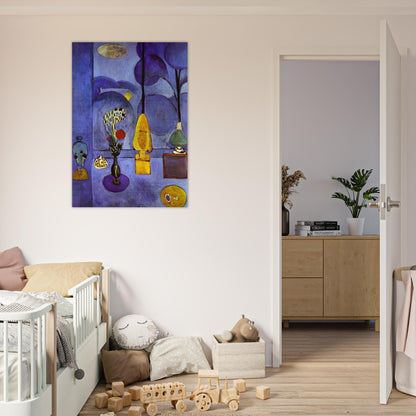 THE BLUE WINDOW 1911 - Henri Matisse Brushed Aluminum Print - 70x100 cm / 28x40 inches | Henri Matisse Aluminum Print | Henri Matisse Prints