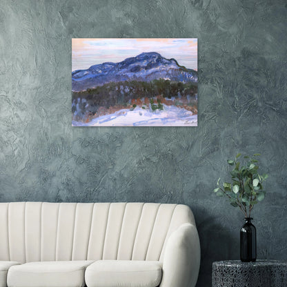 Mount Kolsaas - claude monet Brushed Aluminum Print - 70x100 cm / 28x40 inches | claude monet Aluminum Print | claude monet Prints
