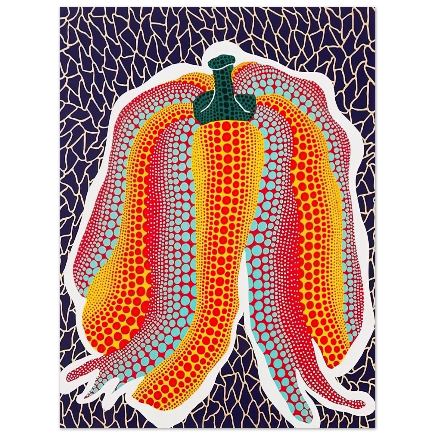 Yayoi Kusama - PUMPKIN 1990 Fine Art Poster