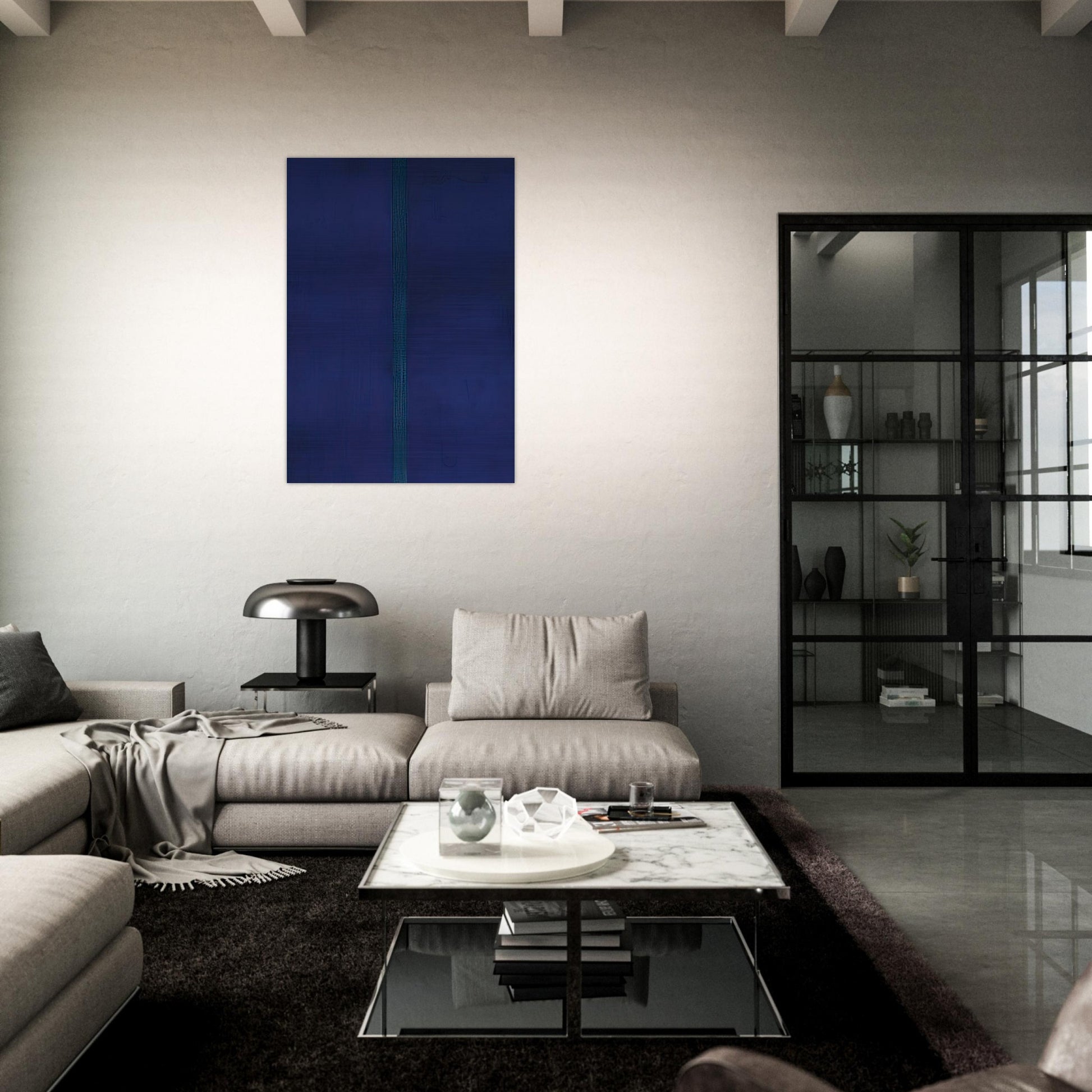 Onement V - Barnett Newman Brushed Aluminum Print - 70x100 cm / 28x40 inches | Barnett Newman Aluminum Print | Barnett Newman Prints