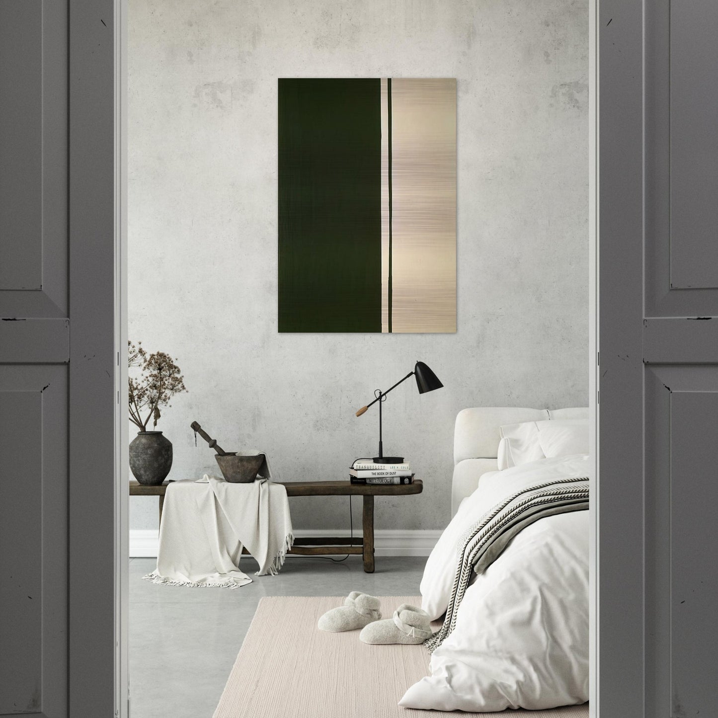 Black Fire I - Barnett Newman Brushed Aluminum Print - 70x100 cm / 28x40 inches | Barnett Newman Aluminum Print | Barnett Newman Prints