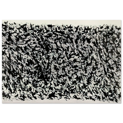 COMPOSITION - Henri Michaux Brushed Aluminum Print - 70x100 cm / 28x40 inches | Henri Michaux Aluminum Print | Henri Michaux Prints