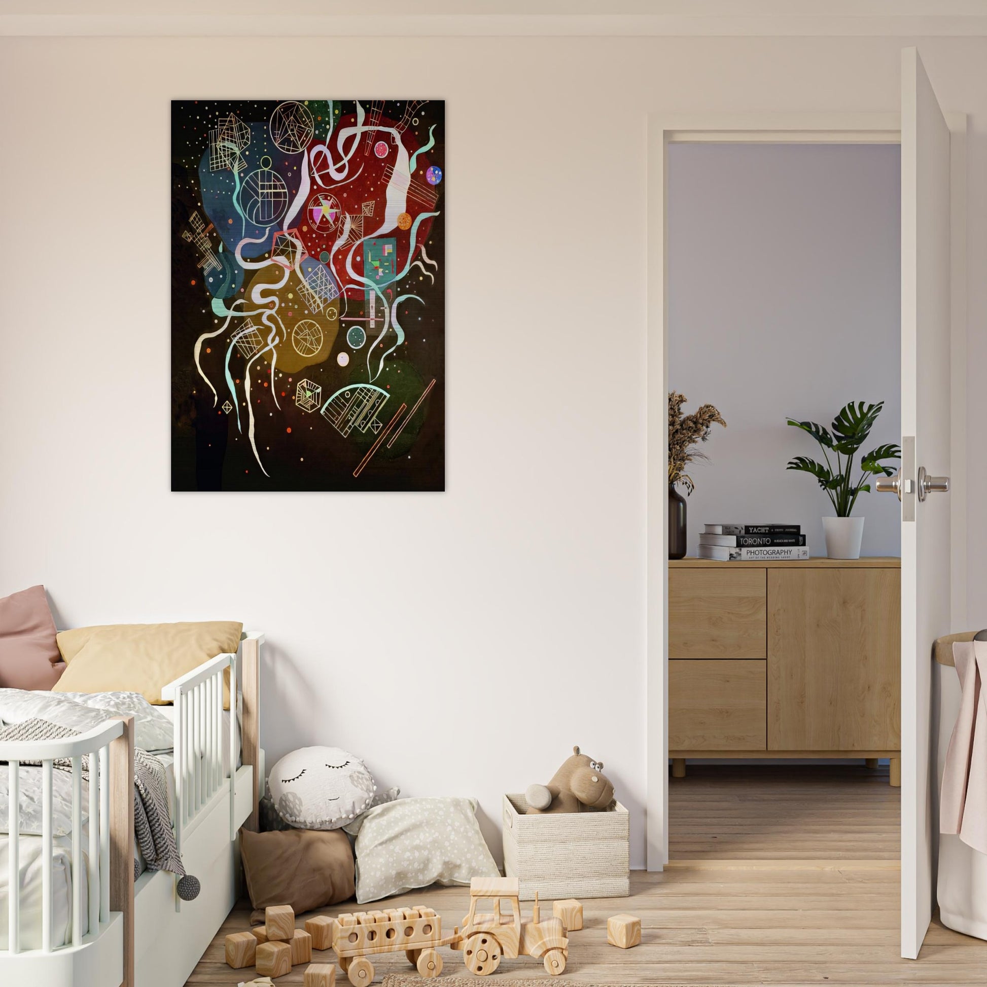 MOVEMENT I 1935 - Wassily Kandinsky Brushed Aluminum Print - 70x100 cm / 28x40 inches | Wassily Kandinsky Aluminum Print | Wassily Kandinsky Prints