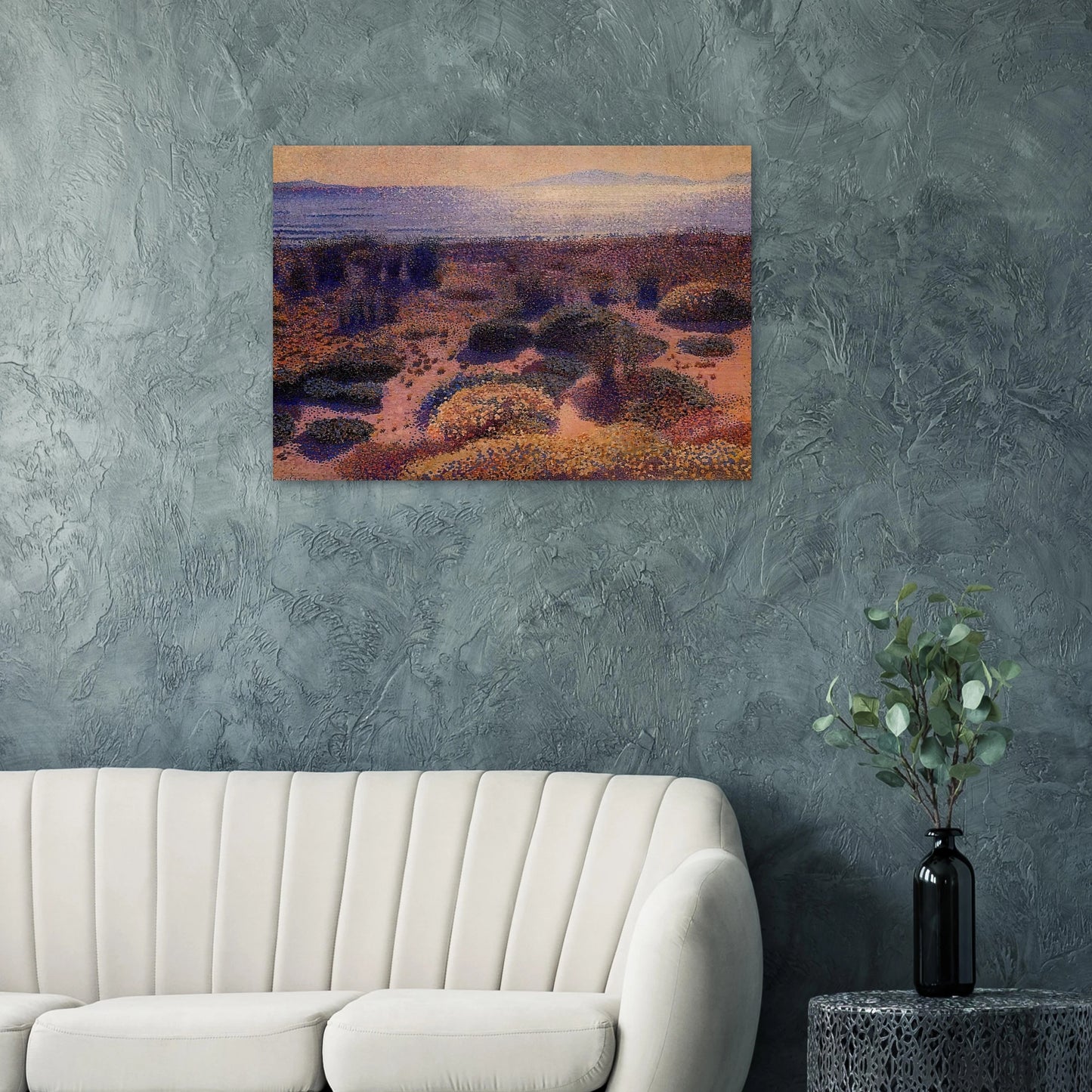 Plage de la Vignassa - Henri-Edmond Cross Brushed Aluminum Print - 70x100 cm / 28x40 inches | Henri-Edmond Cross Aluminum Print | Henri-Edmond Cross Prints