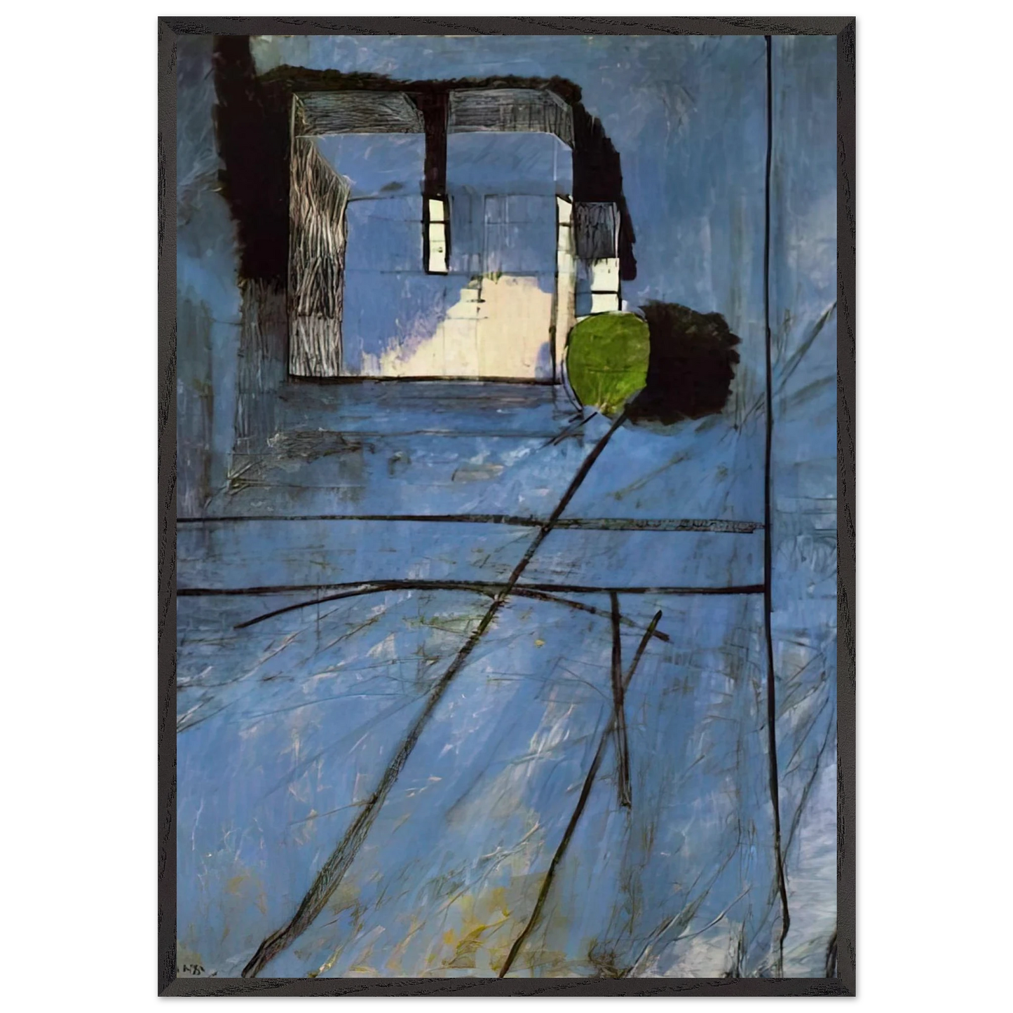 VIEW OF NOTRE DAME 1914 - Henri Matisse 70x100 cm / 28x40 inches Framed Art Print – Black Wooden Frame
