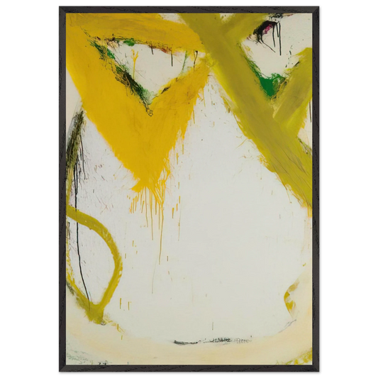 Butte - 1967 - Norman Bluhm 70x100 cm / 28x40 inches Framed Art Print – Black Wooden Frame