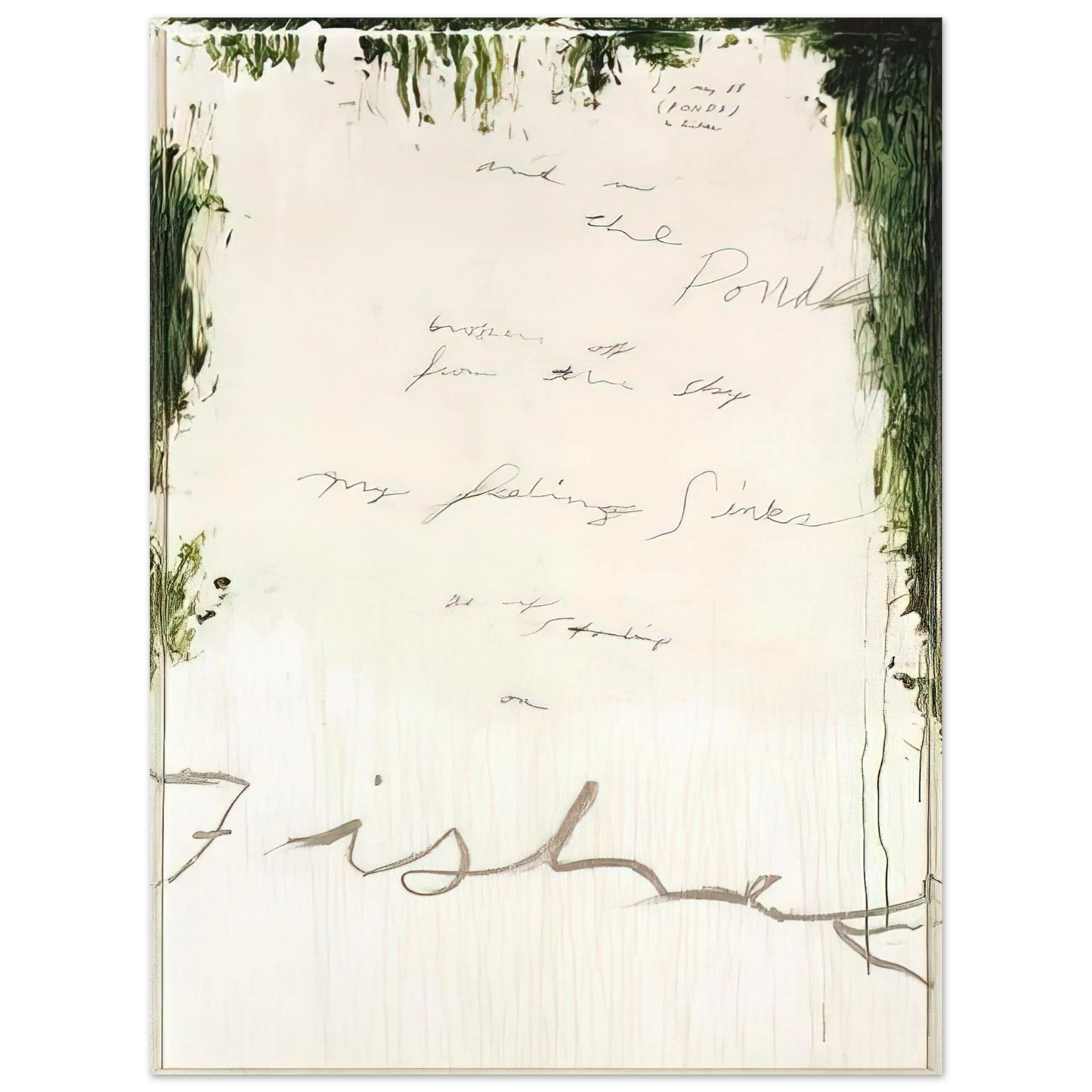 Cy Twombly - Untitled Part I  75x100 cm / 30x40inches Fine Art Poster