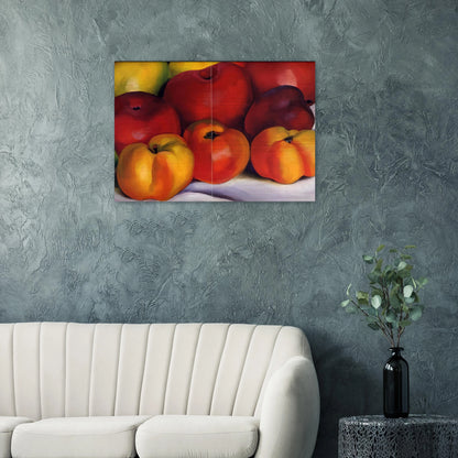 Apple Family - Georgia O'Keeffe Brushed Aluminum Print - 70x100 cm / 28x40 inches | Georgia O'Keeffe Aluminum Print | Georgia O'Keeffe Prints